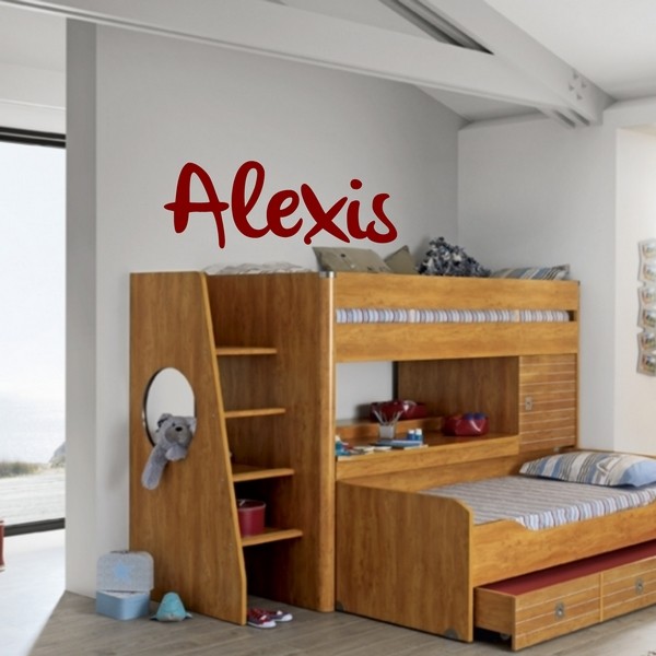 Exemple de stickers muraux: Alexis Brush